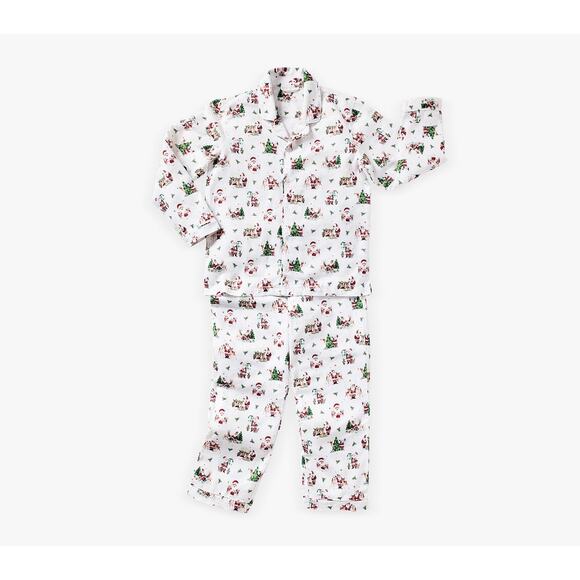 Holly Jolly Santa Adult Relaxed Fit Crew Pajama Set XL - Picture 1 of 7